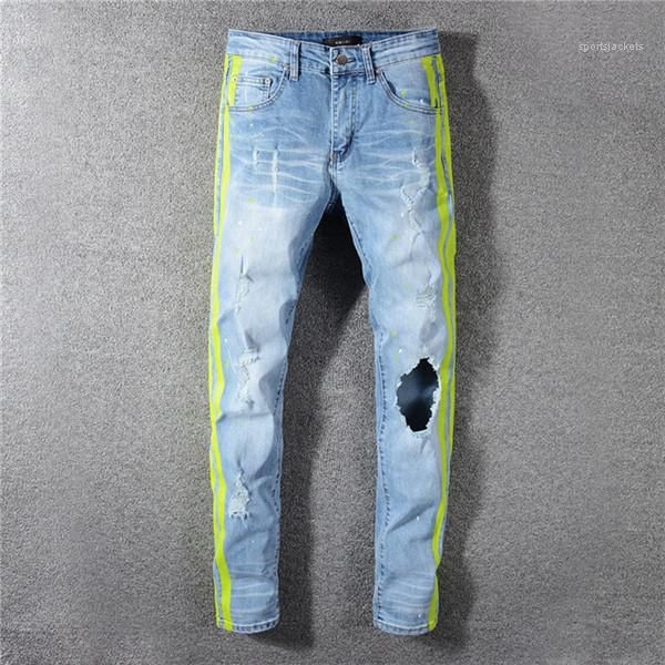hip hop style homme clothing solid color straight pants fashion casual apparel mens fashion summer designer hole jeans, Blue
hip hop style homme clothing solid color straight pants fashion casual apparel mens fashion summer designer hole jeans, Blue