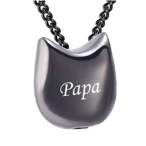 cremation jewelry - cat necklace memorial neckalce pendant- urn necklace for ahes for pet's ashes fill kit for women/men(black), Silver
cremation jewelry - cat necklace memorial neckalce pendant- urn necklace for ahes for pet's ashes fill kit for women/men(black), Silver