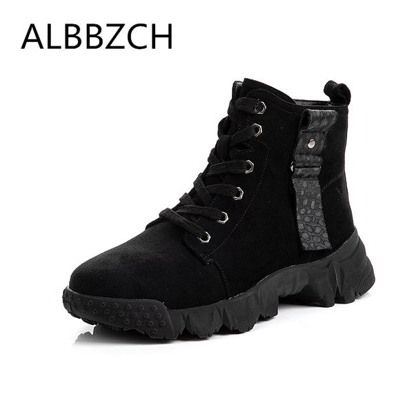 autumn winter new fashion platform suede nubuck ankle boots trending motorcycle boots brown high casual shoes woman, Black
autumn winter new fashion platform suede nubuck ankle boots trending motorcycle boots brown high casual shoes woman, Black