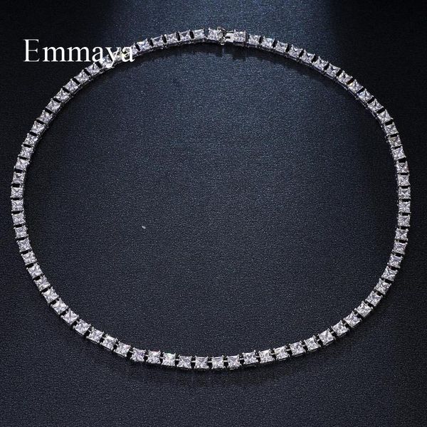 emmaya elegance inlay square cubic zircon charm geometric jewelry necklaces for woman fashion wedding party gift, Silver
emmaya elegance inlay square cubic zircon charm geometric jewelry necklaces for woman fashion wedding party gift, Silver