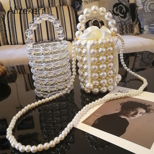 luxury big pearl bucket bag women chic handmade clear beading evening clutch purses and handbags ladies messenger bags dinner y200623
luxury big pearl bucket bag women chic handmade clear beading evening clutch purses and handbags ladies messenger bags dinner y200623