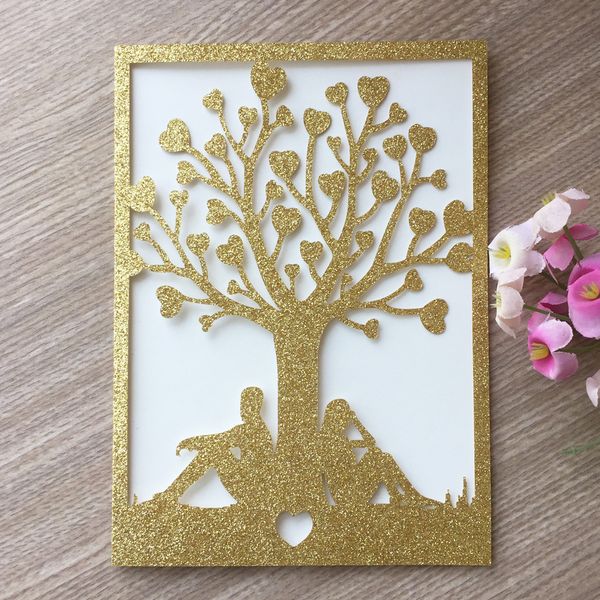 20pcs /lot glitter people lovers romantic wedding invitation cards hollow laser cut birthday party heart tree design, Black
20pcs /lot glitter people lovers romantic wedding invitation cards hollow laser cut birthday party heart tree design, Black