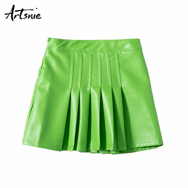 artsnie streetwear случайных кож плиссированных юбок лето женщин высокая талия молнии сексуальных линии мини-юбка даст mujer джуп роковой, Black
artsnie streetwear случайных кож плиссированных юбок лето женщин высокая талия молнии сексуальных линии мини-юбка даст mujer джуп роковой, Black