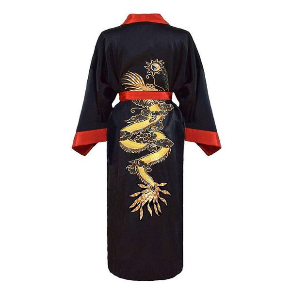 men's sleepwear embroidery dragon kimono robe gown female casual bathrobe lounge negligee novelty satin loose nightwear, Black;brown
men's sleepwear embroidery dragon kimono robe gown female casual bathrobe lounge negligee novelty satin loose nightwear, Black;brown
