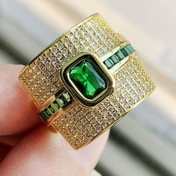 deluxe new arrival luxury jewelry 925 sterling silver princess cut emerald gemstones pave cz eternity women wedding bridal ring gift, Slivery;golden
deluxe new arrival luxury jewelry 925 sterling silver princess cut emerald gemstones pave cz eternity women wedding bridal ring gift, Slivery;golden