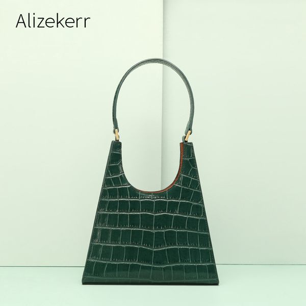 genuine leather trapezoid shoulder bag women retro luxury crocodile pattern tote flap handbag real leather underarm u-shaped new
genuine leather trapezoid shoulder bag women retro luxury crocodile pattern tote flap handbag real leather underarm u-shaped new
