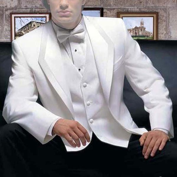 three piece white wedding groomsmen tuxedos classic fit custom made evening party men suits (jacket + pants + vest, Black;gray
three piece white wedding groomsmen tuxedos classic fit custom made evening party men suits (jacket + pants + vest, Black;gray