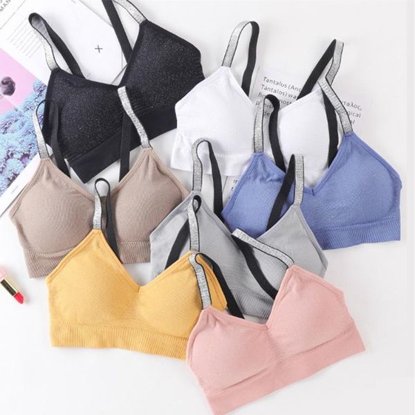 seamless sports bra women padded push up sports yoga bra underwear shockproof running fitness wirebras, White;black
seamless sports bra women padded push up sports yoga bra underwear shockproof running fitness wirebras, White;black