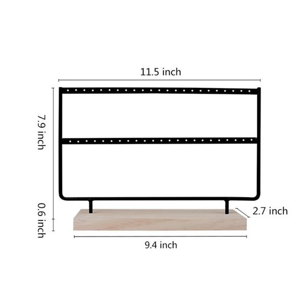 46-hole 2 layers metal jewelry rack wooden black white ear studs earring holder, Pink;blue
46-hole 2 layers metal jewelry rack wooden black white ear studs earring holder, Pink;blue
