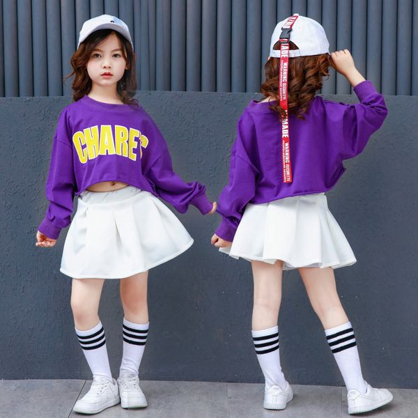 kids modern dance costumes cropped t shirt hip hop show ballroom skirt girls dancing clothes jazz streetwear dancewear, Black;red
kids modern dance costumes cropped t shirt hip hop show ballroom skirt girls dancing clothes jazz streetwear dancewear, Black;red