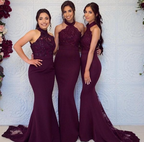 grape mermaid bridesmaid dress long high neck wedding guest black girl wedding prom evening party gowns, White;pink
grape mermaid bridesmaid dress long high neck wedding guest black girl wedding prom evening party gowns, White;pink