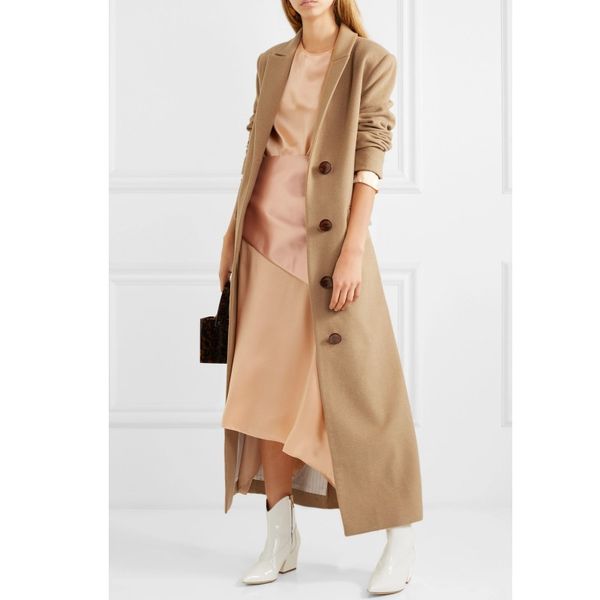women coats winter woolen x-long coat 2019 vintage elegant europe camel outerwear office lady casual adjust waist overcoat, Black
women coats winter woolen x-long coat 2019 vintage elegant europe camel outerwear office lady casual adjust waist overcoat, Black
