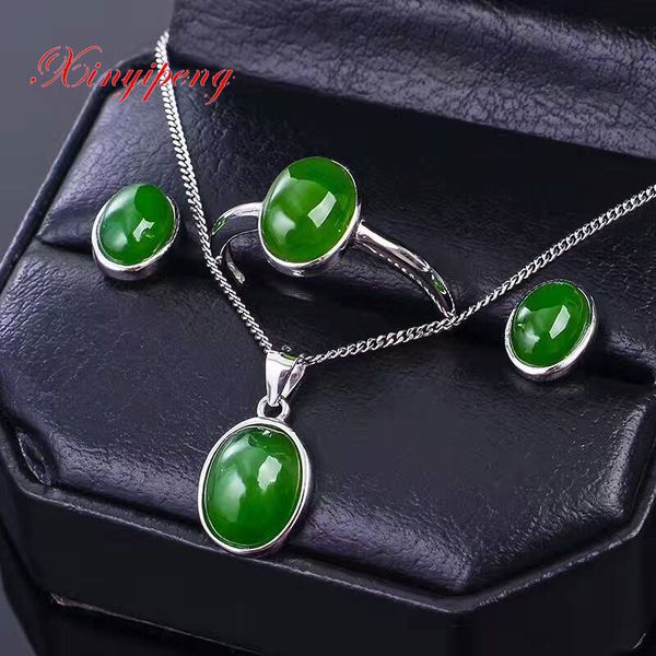 xinyipeng 925 sterling silver plated white gold inlaid natural jasper jewelry set simple fashion wedding jewelry, Black
xinyipeng 925 sterling silver plated white gold inlaid natural jasper jewelry set simple fashion wedding jewelry, Black