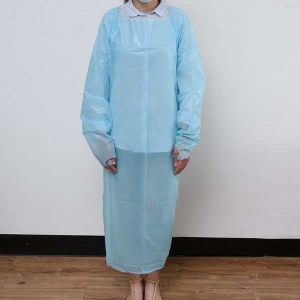 CPE Protective Clothing Disposable Isolation Gowns Clothing Suits Elastic Cuffs Anti Dust Apron Outdoor Protective Clothing ZZA2127
CPE Protective Clothing Disposable Isolation Gowns Clothing Suits Elastic Cuffs Anti Dust Apron Outdoor Protective Clothing ZZA2127