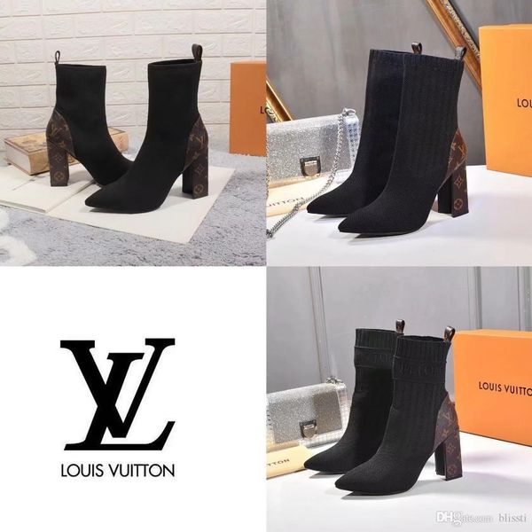 2020 new fashion luxury lady sock booties fashionable comfortable leather woman boots presbyopia martin boots heel height 9cm size 35-42, Black
2020 new fashion luxury lady sock booties fashionable comfortable leather woman boots presbyopia martin boots heel height 9cm size 35-42, Black