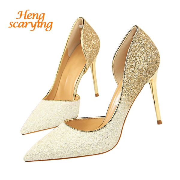 2020 woman 9cm glitter high heels sequins scarpins pumps female silver gold escarpins lady party wedding scarpins talons shoes y200702, Black
2020 woman 9cm glitter high heels sequins scarpins pumps female silver gold escarpins lady party wedding scarpins talons shoes y200702, Black