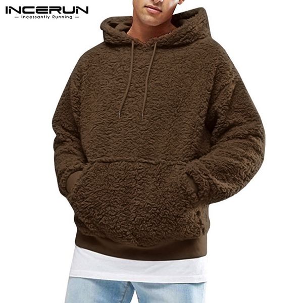 2019 autumn winter men hoodies fluffy solid hooded faux fleece warm long sleeve fashion casual streetwear men sweatshirt incerun, Black
2019 autumn winter men hoodies fluffy solid hooded faux fleece warm long sleeve fashion casual streetwear men sweatshirt incerun, Black
