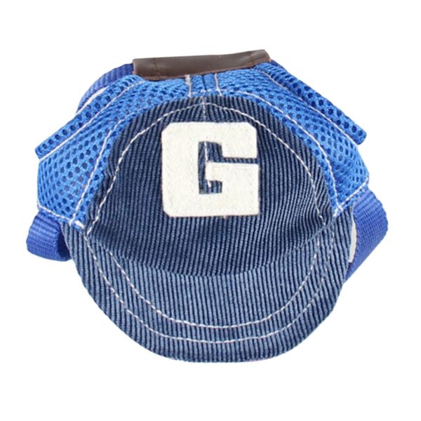 baseball hat sun-shading cap with ear holes for small to large dogs