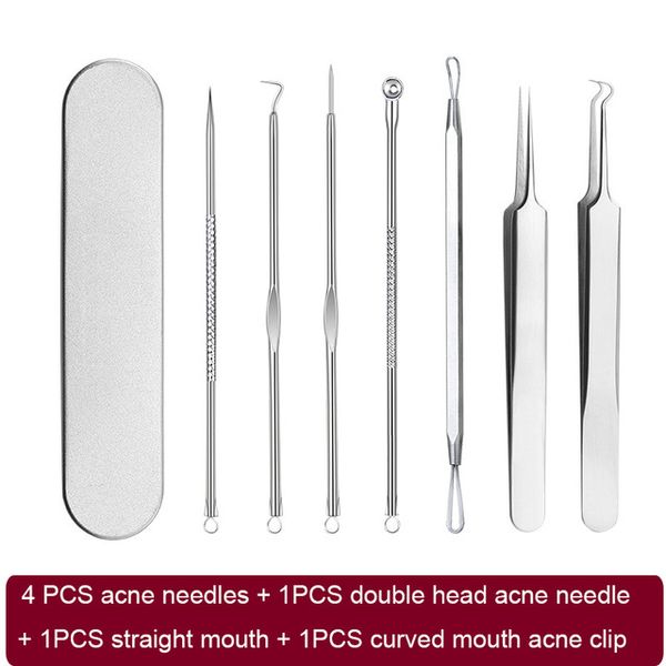 stainless steel facial acne blackhead remover needles extractor pimple blemish comedone removal kit double head face care tool
stainless steel facial acne blackhead remover needles extractor pimple blemish comedone removal kit double head face care tool