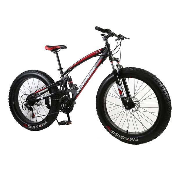 26 inch fat bike fat tire snow beaches mountain bike 7/21/24/27 speed double disc brake carbon steel frame student bicycle
26 inch fat bike fat tire snow beaches mountain bike 7/21/24/27 speed double disc brake carbon steel frame student bicycle