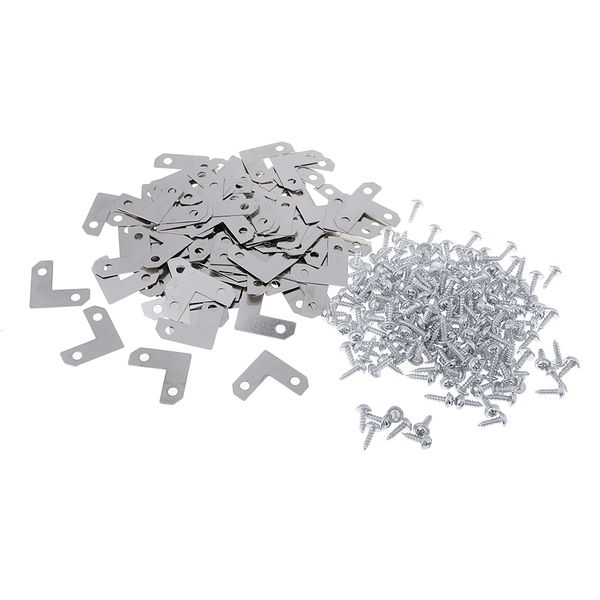 100 piece metal corner brace plate right angle flat bracket for p frame picture frame
100 piece metal corner brace plate right angle flat bracket for p frame picture frame