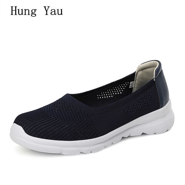 women flats casual shoes summer fashion outdoor breathable knit upper platform slip on shallow loafers sneakers plus size 35-42, Black
women flats casual shoes summer fashion outdoor breathable knit upper platform slip on shallow loafers sneakers plus size 35-42, Black
