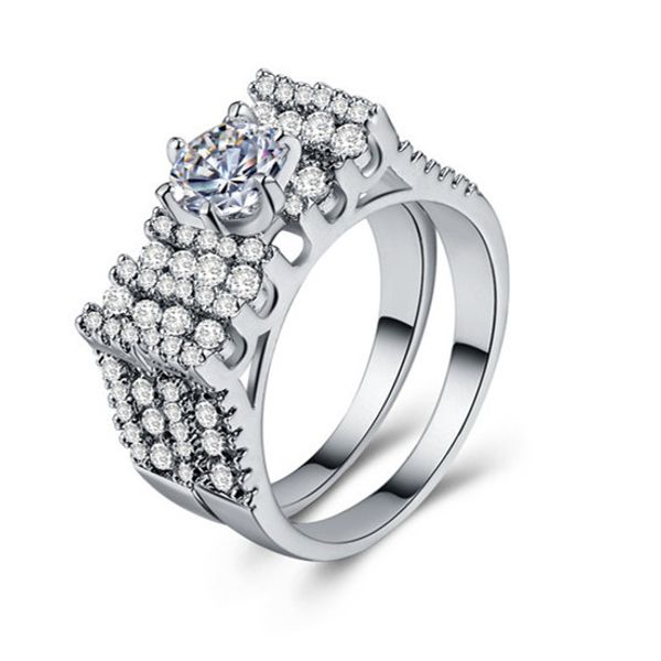 moonrocy cz rings crystal wedding silver / rose gold color couples cubic zirconia party jewelry for women gift dropshipping, Slivery;golden
moonrocy cz rings crystal wedding silver / rose gold color couples cubic zirconia party jewelry for women gift dropshipping, Slivery;golden