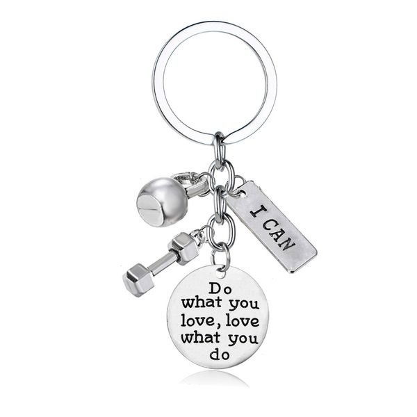12 pc wholesale do what you love,love what you do i can inspire keyring kettle sport barbell dumbbell fitness weightlifting gym, Silver
12 pc wholesale do what you love,love what you do i can inspire keyring kettle sport barbell dumbbell fitness weightlifting gym, Silver