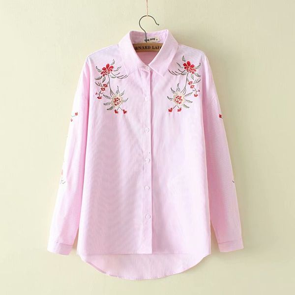 borduren floral katoen vrouwen blouse 2019 lente herfst nieuwe casual dames sky-blauw roze losse shirts vrouwelijke oversized, White
borduren floral katoen vrouwen blouse 2019 lente herfst nieuwe casual dames sky-blauw roze losse shirts vrouwelijke oversized, White