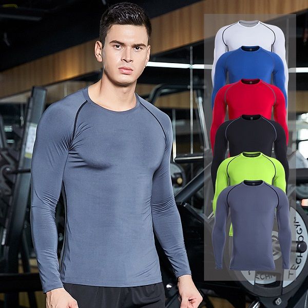 running shirts dry fit mens gym clothing scoop neck long sleeves yiy diyo underwear bodf building suiit polyester apparel, Black;blue
running shirts dry fit mens gym clothing scoop neck long sleeves yiy diyo underwear bodf building suiit polyester apparel, Black;blue