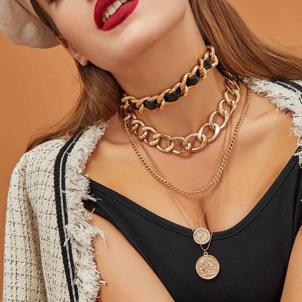 3pcs/lot vintage multi layer curb cuban thick choker necklace statement virgin mary pendant necklace women jewelry, Silver
3pcs/lot vintage multi layer curb cuban thick choker necklace statement virgin mary pendant necklace women jewelry, Silver