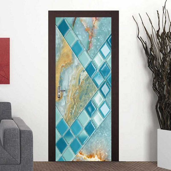 2pcs/set 3d door sticker mosaic marble pattern living room bedroom bathroom waterproof self-adhesive door wallpaper mural decal
2pcs/set 3d door sticker mosaic marble pattern living room bedroom bathroom waterproof self-adhesive door wallpaper mural decal