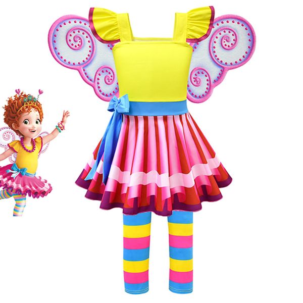 fancy nancy dress for girl kids summer cosplay party outfits colorful striped costumes picture character dress up sets, Red;yellow
fancy nancy dress for girl kids summer cosplay party outfits colorful striped costumes picture character dress up sets, Red;yellow