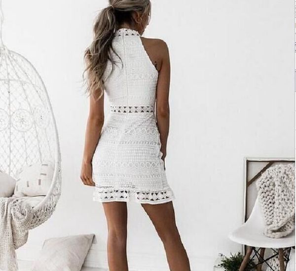 vintage dress hollow out sleeveless bag hip high collar lace dress club summer chic party dress ing, White;black
vintage dress hollow out sleeveless bag hip high collar lace dress club summer chic party dress ing, White;black