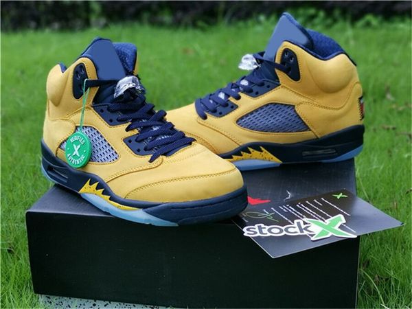 2019 air 5 sp michigan inspire retro amarillo college navy men basketball shoes cq9541-704 authentic shoes with box, White;red
2019 air 5 sp michigan inspire retro amarillo college navy men basketball shoes cq9541-704 authentic shoes with box, White;red