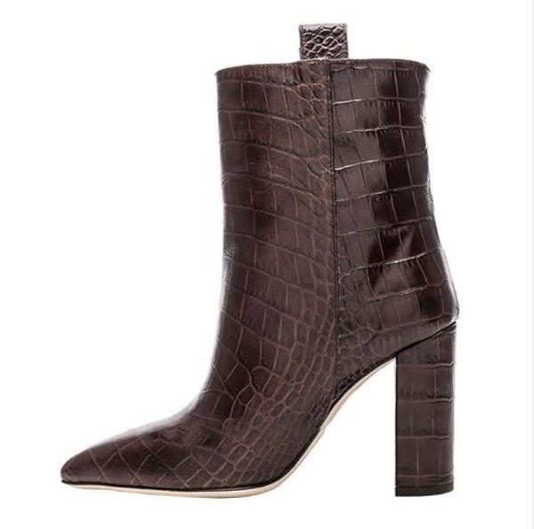 womens leather boots autumn and winter new thick and pointed crocodile pattern casual sleeve boots size 3548 chocolate, Black
womens leather boots autumn and winter new thick and pointed crocodile pattern casual sleeve boots size 3548 chocolate, Black