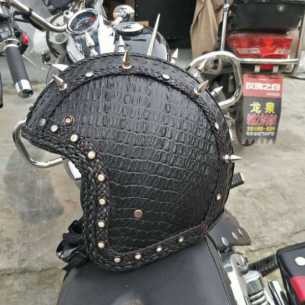 new synthetic leather motorcycle helmet retro vintage cruiser chopper scooter cafe racer moto helmet 3/4 open face
new synthetic leather motorcycle helmet retro vintage cruiser chopper scooter cafe racer moto helmet 3/4 open face