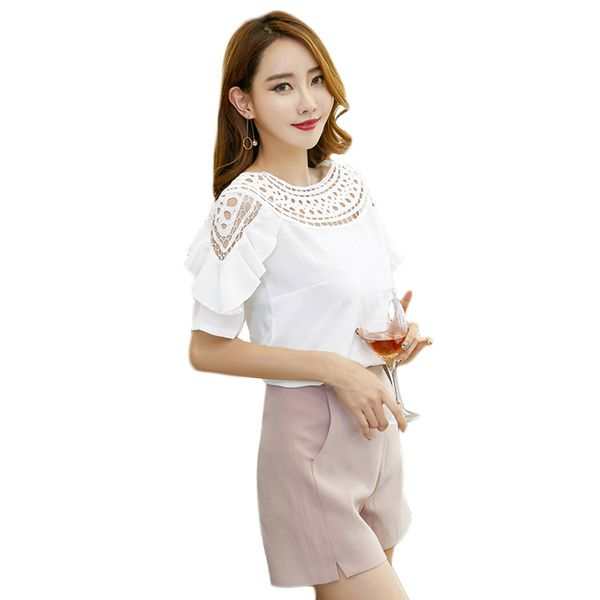 new hollow out lace summer women's shirts short sleeve o neck blouses slim elegant large size shirts red black white
new hollow out lace summer women's shirts short sleeve o neck blouses slim elegant large size shirts red black white