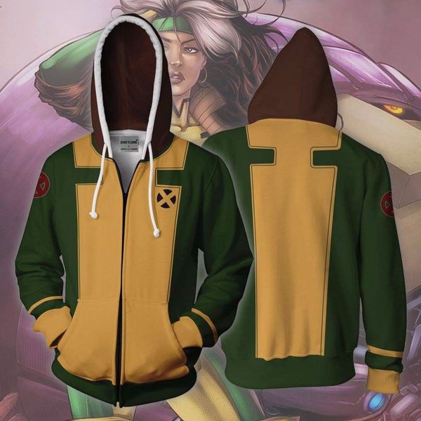 2019 new zip hoodie men rogue x-men zip up hoodie 3d printed hoodies tracksuit casual zipper hooded hip hop, Black
2019 new zip hoodie men rogue x-men zip up hoodie 3d printed hoodies tracksuit casual zipper hooded hip hop, Black