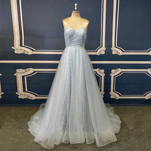 light sky blue strapless a line glitter lace beaded girls dancing prom dress, White;black
light sky blue strapless a line glitter lace beaded girls dancing prom dress, White;black