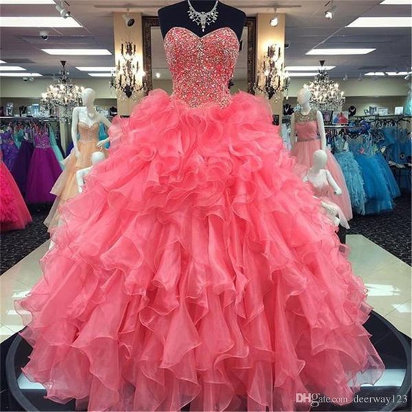 beaded princess ball gown quinceanera gowns custom made dark pink ruffled organza 16 dress vestidos para formatura, Blue;red
beaded princess ball gown quinceanera gowns custom made dark pink ruffled organza 16 dress vestidos para formatura, Blue;red