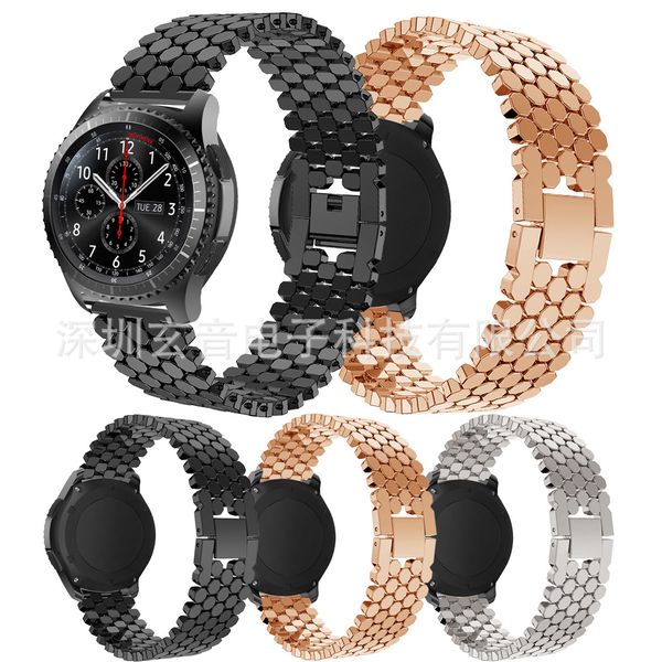 suitable for samsung gear s3 fish scale pattern stainless steel watch strap s3 chain zinc alloy steel belt, Black;brown
suitable for samsung gear s3 fish scale pattern stainless steel watch strap s3 chain zinc alloy steel belt, Black;brown