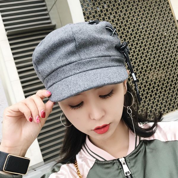 women fashion hat belt baseball cap solid stylish causal sun protector beret hats baseball cap cotton wool bandage, Blue;gray
women fashion hat belt baseball cap solid stylish causal sun protector beret hats baseball cap cotton wool bandage, Blue;gray