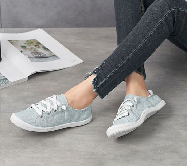 women canvas walking shoes ladies sneakers soft loafers women's flats lace up shoes feminino footwear zapatos mujer size 36-42, Black
women canvas walking shoes ladies sneakers soft loafers women's flats lace up shoes feminino footwear zapatos mujer size 36-42, Black