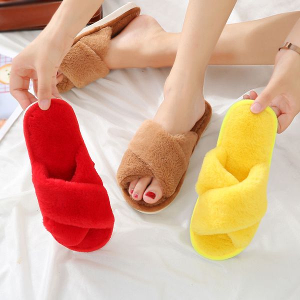 fur fashion winter warm women slippers plush indoors ladies flat casual slippers soft leather women flat slippers, Black
fur fashion winter warm women slippers plush indoors ladies flat casual slippers soft leather women flat slippers, Black