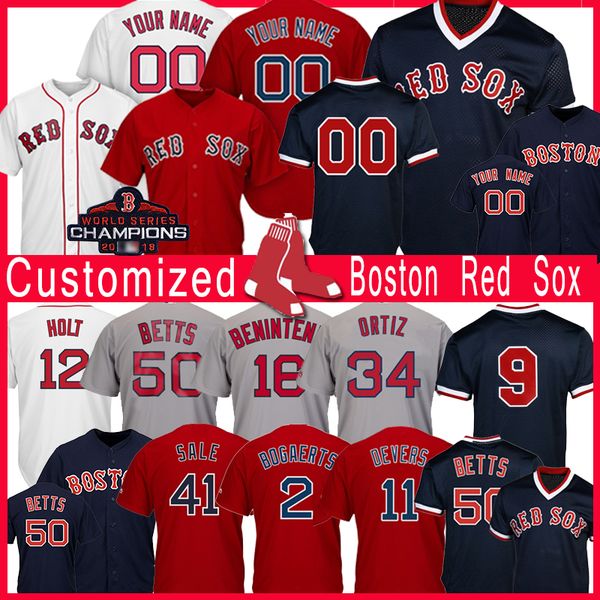 Customized Boston Red 2 Xander Bogaerts Sox Baseball Jerseys 11 Rafael Devers 12 Brock Holt 41 Chris Sale 7 Christian Vazquez Jeresy
Customized Boston Red 2 Xander Bogaerts Sox Baseball Jerseys 11 Rafael Devers 12 Brock Holt 41 Chris Sale 7 Christian Vazquez Jeresy