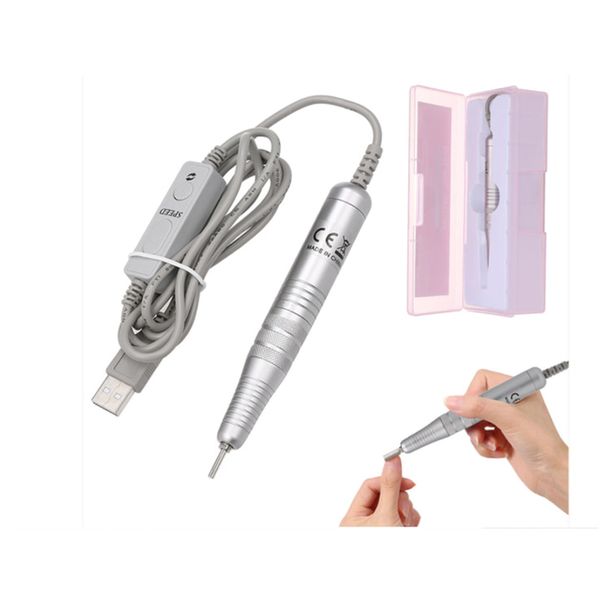 electric nail drill pen portable handpiece manicure machine 15000rpm handle file polish grind machine pedicure nail art tools, Silver
electric nail drill pen portable handpiece manicure machine 15000rpm handle file polish grind machine pedicure nail art tools, Silver