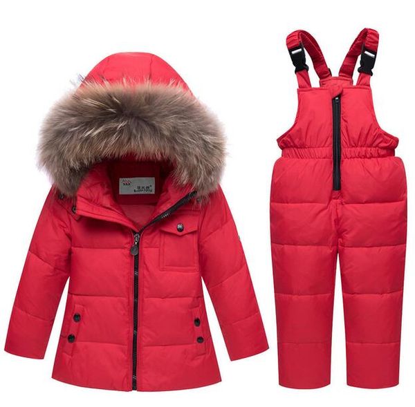 winter boys and girls parka real fur hooded duck down jacket warm kids snow suit coat, White
winter boys and girls parka real fur hooded duck down jacket warm kids snow suit coat, White