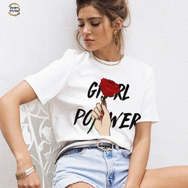 letter girl power printed casual short sleeve o neck loose shirts plus size korea graffiti t shirt female harajuku short sleeve, White
letter girl power printed casual short sleeve o neck loose shirts plus size korea graffiti t shirt female harajuku short sleeve, White