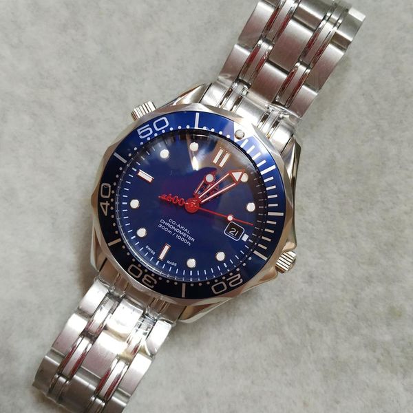 2019 new mens watches diver stainless steel strap sapphire mirror ceramic bezel waterproof designer sea Master men watch free shipping
2019 new mens watches diver stainless steel strap sapphire mirror ceramic bezel waterproof designer sea Master men watch free shipping